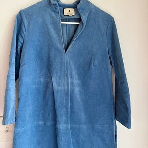Tuckernuck Blue Corduroy Long Sleeve Dress